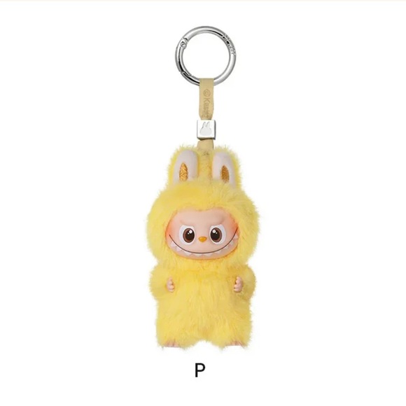 POP MART Labubu V4 The Monsters Pin For Love Alphabet Plush Pendant - Letter P - Picture 1 of 4